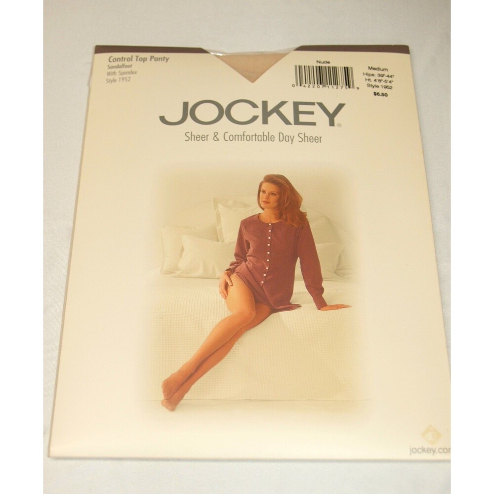 Jockey Control Top Pantyhose Nude SZ Medium Day Sheer Comfortable Style 1952